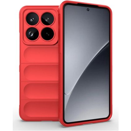 Mobigear Bumpy Xiaomi 15 Pro Joustava TPU Suojakuori - Punainen