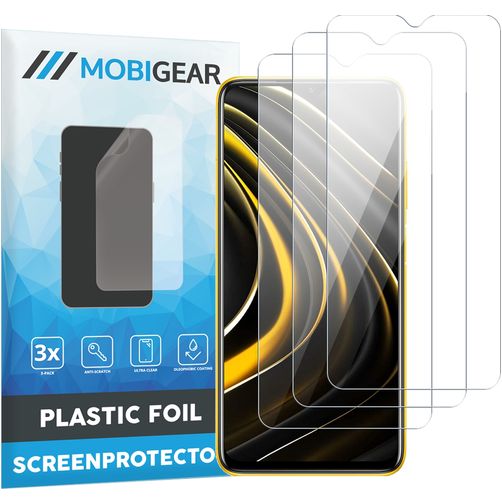 Mobigear POCO M3 Screen Protector Film - Case Friendly (3-Pack)