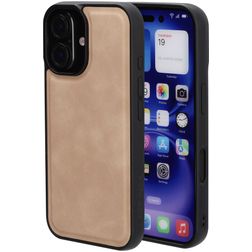 Mobiparts Classic iPhone 16 MagSafe TPU / Keinonahka Suojakuori - Moonstone Beige