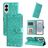 Mobigear Sunflower Samsung Galaxy S25 Edge Funda tipo libro Cartera - Verde