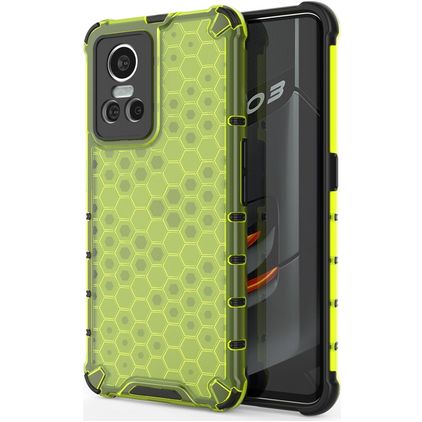 Mobigear Honeycomb Realme GT Neo 3 Hardcase Back cover Antiurto - Verde