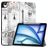 Mobigear Tri-Fold iPad Air 13 tum (2026) Plånboksfodral + Pennhållare - Eiffel Tower