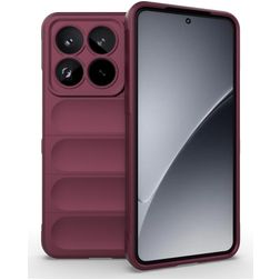 Mobigear Bumpy Xiaomi 15 Pro TPU flexible Carcasa - Burdeos