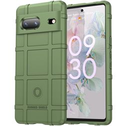 Mobigear Rugged Shield Google Pixel 7 TPU flexível Capa traseira Antichoque - Verde