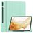 Mobigear Tri-Fold Gel Samsung Galaxy Tab S9 Plus TPU / Leatherette Wallet case + Stylus Holder - Turquoise