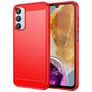 Mobigear Brushed Slim Samsung Galaxy M15 TPU flessibile Back cover - Rosso