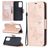 Mobigear Butterfly Samsung Galaxy A52 Funda tipo libro Cartera - Oro rosa