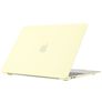 Mobigear Cream Matte MacBook Pro 13 Inch (2016-2023) Hardshell MacBook Case - Yellow - Model A1706 / A1708 / A1989 / A2159 / A2289 / A2251 / A2338