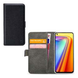 Mobilize Classic Gelly Wallet Realme 7 Lompakkokotelo + Setelitasku - Musta