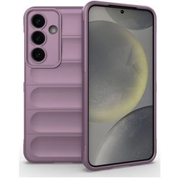 Mobigear Bumpy Samsung Galaxy S25 Elastyczne TPU Etui plecki - Fioletowy