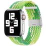 Mobigear Braided Nylon Apple Watch Strap Clamp closure - 42/41/40/38 mm - Lime