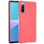 Mobigear Croco Sony Xperia 10 III Funda Plástico rígido Carcasa - Rojo