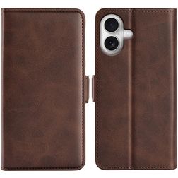Mobigear Slim Magnet iPhone 17 Funda tipo libro Cartera - Marrón