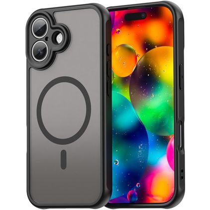 Mobigear Shockproof iPhone 18 MagSafe Hårdt Bagsidecover - Sort