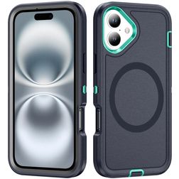 Mobigear Rugged Mag iPhone 16 Plus MagSafe Hard Case Back cover Shockproof - Dark Blue