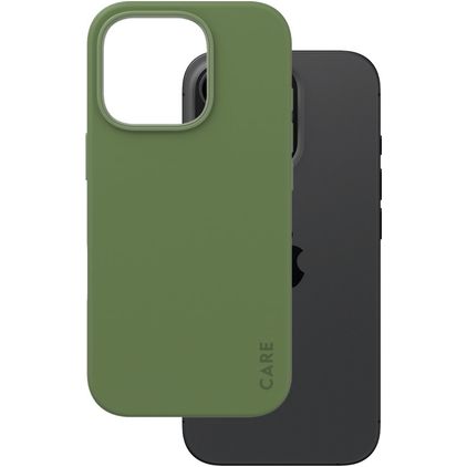 CARE by PanzerGlass Fashionable iPhone 16 Pro Max Silikone MagSafe Bagsidecover - Grøn