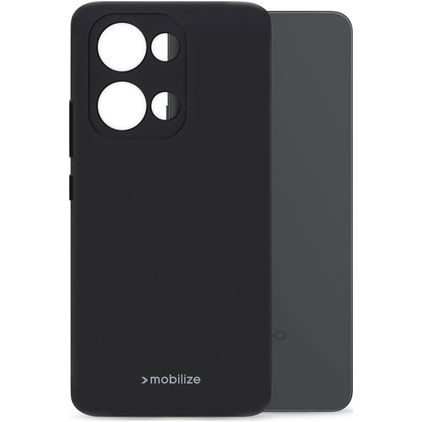 Mobilize Rubber Gelly OPPO Reno 13 Joustava TPU Suojakuori - Musta