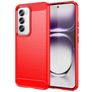 Mobigear Brushed Slim OPPO Reno 12 Pro Elastyczne TPU Etui plecki - Czerwony