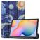 Mobigear Tri-Fold Samsung Galaxy Tab S6 Lite Wallet case - The Starry Night