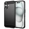 Mobigear Brushed Slim iPhone 16 Plus Flexibel TPU Skal - Svart