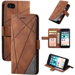 Mobigear Rhombus iPhone 7 Wallet case - Brown