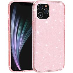 Mobigear Glitter iPhone 12 Pro Max Fodral Hårdplast Skal - Rosa