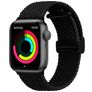 Mobigear Braided Mag Nylon Apple Watch Urrem Magnetlås - 49/46/45/44 mm - Sort