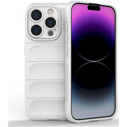 Mobigear Bumpy iPhone 15 Pro TPU flexible Carcasa - Blanco