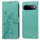 Mobigear Flowers Google Pixel 11 Pro XL Funda tipo libro Cartera - Verde