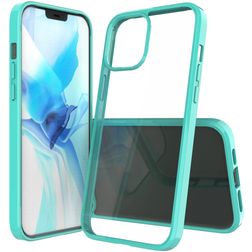Mobigear Crystal iPhone 12 Pro Max Fodral Hårdplast Skal - Transparent / Turkos