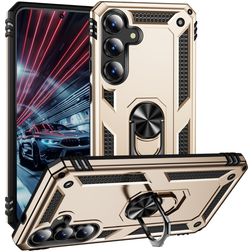 Mobigear Armor ring Samsung Galaxy S25 FE Hardcase Etui plecki Wstrząsoodporne z pierścieniem - Złoty