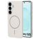 Mobiparts Slim Line Samsung Galaxy S25 MagSafe Plástico rígido Capa traseira - Off White
