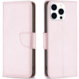 Mobigear Excellent iPhone 16 Pro Max Wallet case - Rose Gold