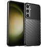 Mobigear Groove Samsung Galaxy S24 Plus Fleksibel TPU Bagsidecover - Sort