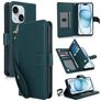 Mobigear Wallet iPhone 15 Plus Plånboksfodral med sedelfack - Grön