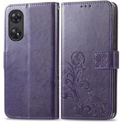 Mobigear Clover OPPO Reno 8T 4G Plånboksfodral med sedelfack - Lila