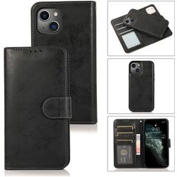 Mobigear Wallet iPhone 13 Pro Max Case Detachable 2-in-1 Wallet Case Wallet - Black