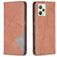 Mobigear Rhombus Slim Realme C35 Lompakkokotelo - Ruskea