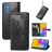 Mobigear Mandala Samsung Galaxy M52 Cover a libro portafoglio - Nero