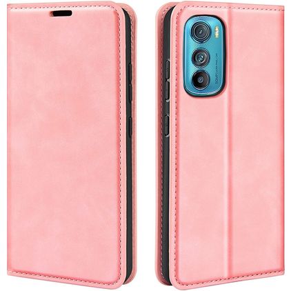 Mobigear Retro Slim Motorola Edge 30 Wallet case - Pink