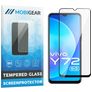 Mobigear Premium Vivo Y72 Tempered Glass Screen Protector - Case Friendly - Black