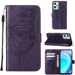 Mobigear Butterfly OnePlus Nord CE 2 Lite 5G Cover a libro portafoglio - Viola