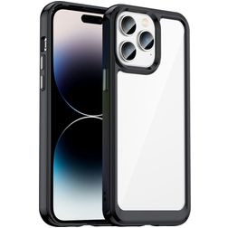Mobigear Crystal iPhone 14 Pro Max Hardcase Back cover - Trasparente / Nero