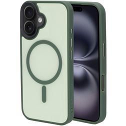 Mobiparts Hardcover iPhone 16 MagSafe Hardcase Etui plecki - Satin Green