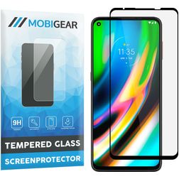 Mobigear Premium Motorola Moto G9 Plus Vidro temperado Película de ecrã - Compatível com capas - Preto