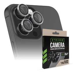 Striker Single Lens iPhone Air Tempered Glass Camera Lens Protector - Case Friendly - Black