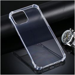 Mobigear Cushion Trasparente iPhone 12 Pro TPU flessibile Back cover Antiurto - Trasparente