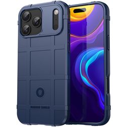 Mobigear Rugged Shield iPhone 18 Pro Max Flexible TPU Back cover Shockproof - Blue