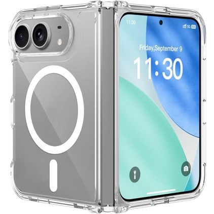 Mobigear Crystal Transparente iPhone Duo MagSafe Plástico rígido Capa traseira - Transparente