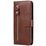 Mobigear Zipper Xiaomi Mi Note 10 Lite Plånboksfodral med sedelfack - Brun